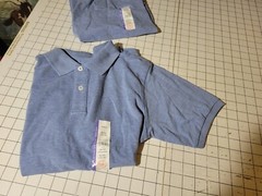 Wonder Nation School Uniform Short Sleeve Polo Shirts XL 14-16 ( 2 ) Lt Blue