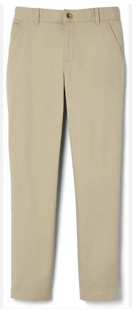 2 Pack French Toast Straight Fit Khaki Pants adjustabl Waist School wear Size 6