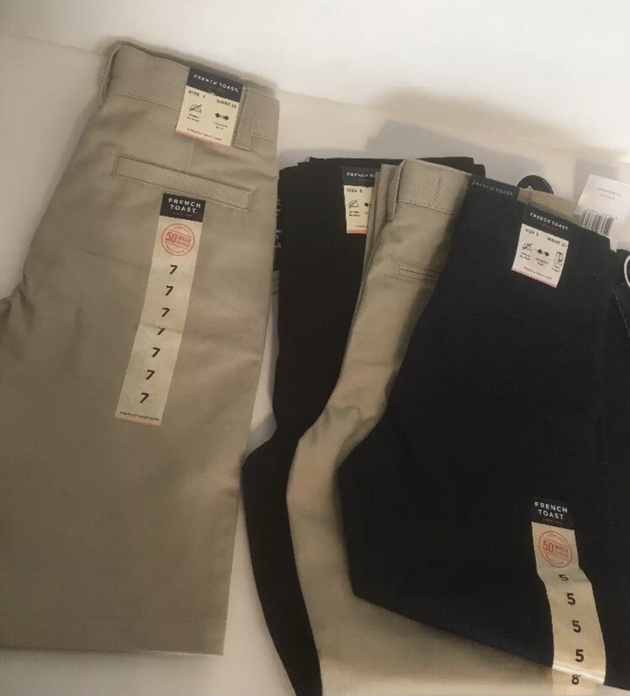 French Toast Boys School Uniform Adjustable Waist Pants Color & Size Varies NWT