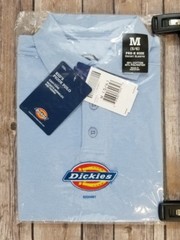 NWT’s Dickies Boys Polo Shirt Size 5/6 Medium Uniform Blue Top