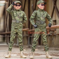 Children’s Camouflage Suit Special Forces Military Training Uniform with Helmet