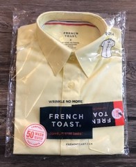 French Toast Little Boys- Lt Yellow, Poplin Shirt Short Sleeve Size 4
