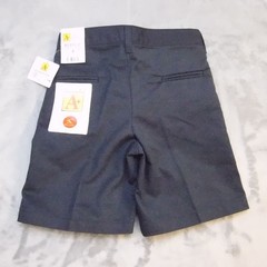 A+School Apparel Shorts Boy 8 Regular Navy Blue Pleated Adjustable Waist Uniform