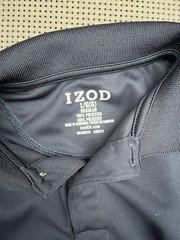 LOT of 3 Boys uniform IZOD PERFORMANCE Polo Shirts navy blue white 6-7