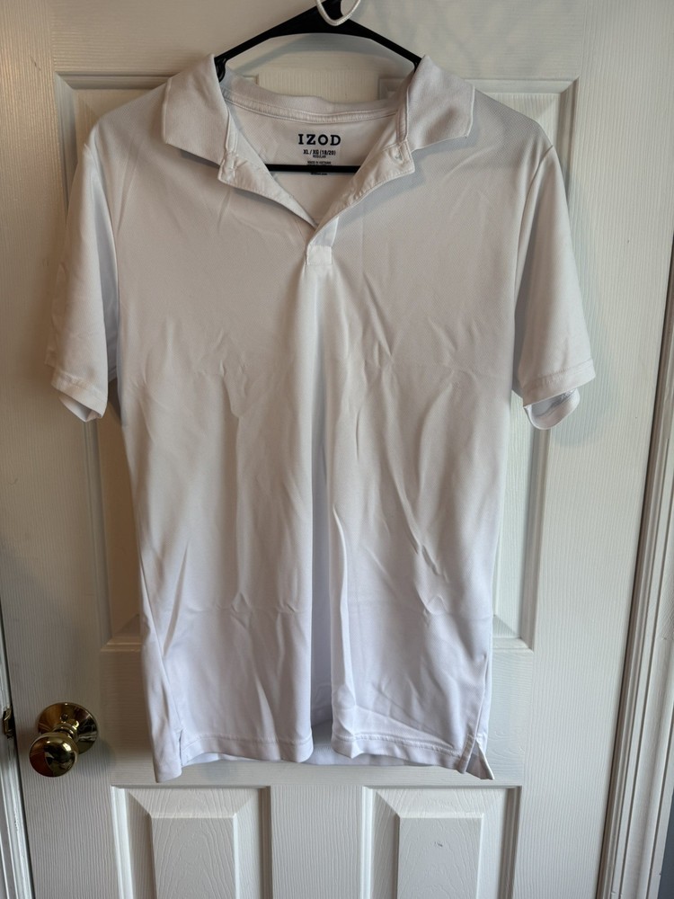 Lot 4 IZOD Polo Shirt Boys 18-20 Uniform Short Sleeve Schoolwear Regular Fit
