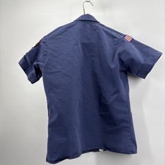 Boy Scouts of America Shirt Youth Medium Blue Uniform Short Sleeve BSA USA