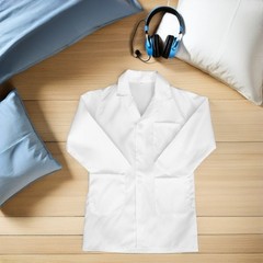 Unisex Kids Lab Coat Durable Doctor Costume for Boys Girls Role Play Dress Up