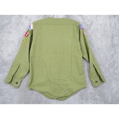 Vintage Boy Scouts of America Shirt Boys Large Official Uniform Patches 60s NY