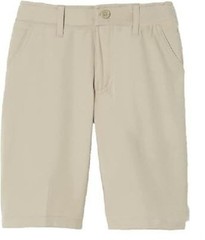 French Toast Youth Boys Performance Uniform Shorts in Khaki 8