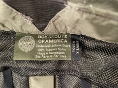 Boy Scouts Youth XL Of America Shorts Centennial Uniform Nylon Outdoors BSA