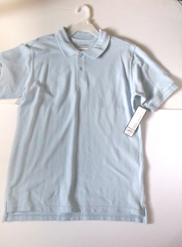 George School Uniform Boys Short Sleeve Performance Polo Shirt Size XL 14-16