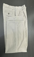 IZOD School Uniform Boys Pants Beige Pleated Front /100% Cotton /Size 18