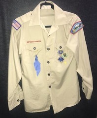 Boys Scouts of America Vintage Official Uniform Shirt Youth Large 14-16 Khaki US