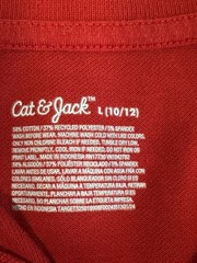 Cat & Jack Boys Polo Shirt Lot Size L (10/12) Red/Light Blue Back to School
