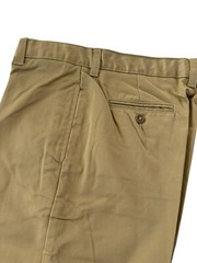 Lands End Boys Sz 20 15-16 YRS Khaki Chino Pants 34Wx30L” Iron Knee #3483