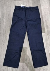 Boys 14 Husky Relaxed Navy Uniform Pants With Tags
