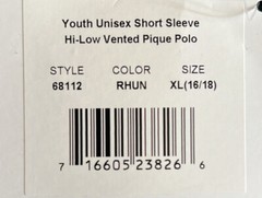 Real School Uniform Green Polo Unisex Xl. NWT