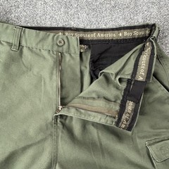 Boy Scouts Of America Pants Youth 34 Green Convertible Cargo Unhemmed