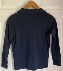 Lot 2 Navy School Uniform Polo Shirts Lands’ End Size 7-8 & 8 Collared Shirts
