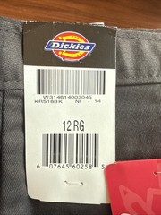 Dickies Boys Uniform School Shorts Black Size 12 Wrinkle Resistant