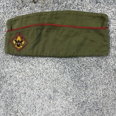 Vintage Boy Scouts Of America Shirt Pants Hat Set Boys 14 Green Uniform Twill