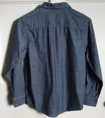 Boys Wrangler Blue Size Large 10-12 Long Sleeve Dress shirt