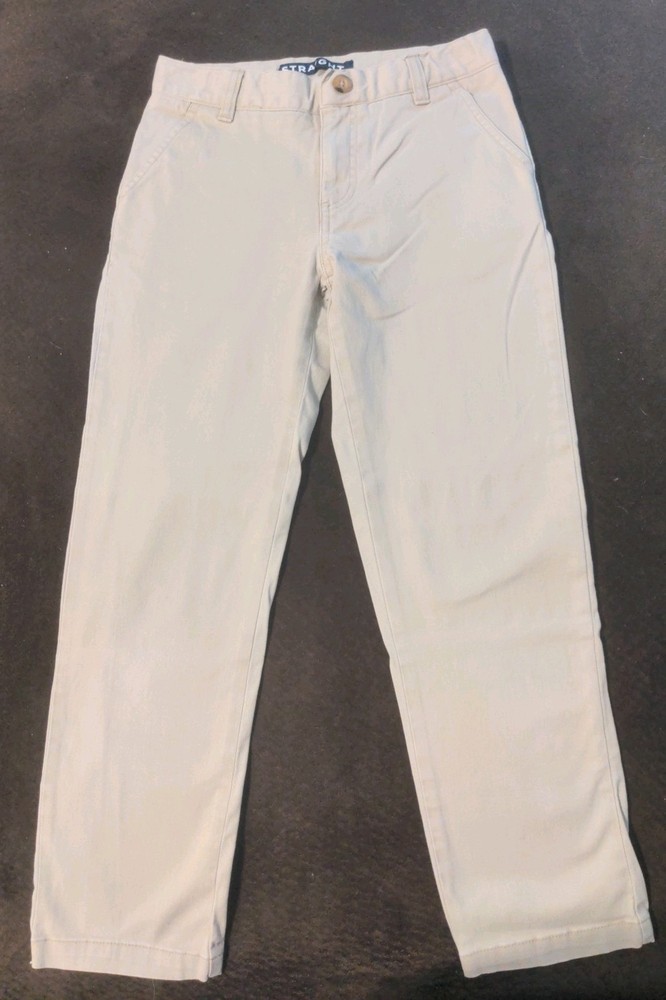 French Toast Boys Straight Khaki Adjustable Waist Pants School Uniform Size 10