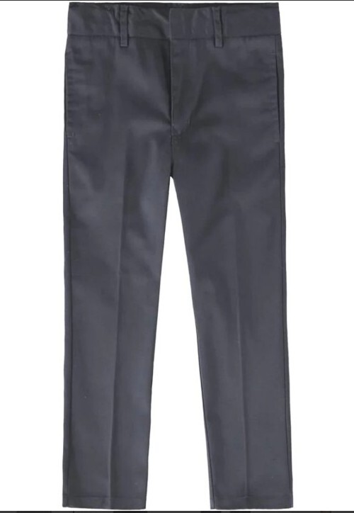 Premium Authentic Schoolwear and Uniforms Gray Flat Front Pants Size 10 FreeShip