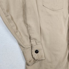Vintage Boy Scouts of America Shirt Youth Large Tan Long Sleeve Uniform USA 90s