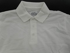 Boys Class Ahead White S.S. Uniform/Casual Polo Shirt Sizes Sml(6/7) – XL(18/20)