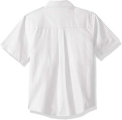 SET OF TWO Nautica Boys’ School Uniform Shirts Size S(8) White Short Sleeve