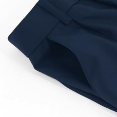 Boys School Uniform Pants Elastic Back Waistband Dress 9-10 Years Navy