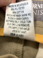 Dennis Uniform Boys Khaki Pleated Pants Hawthorne Size 12 (P27) (List $32)