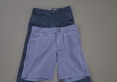 Old Navy Uniform Pants; Cat and Jack Uniform Shorts: Lot of 2; Size 7; Blue