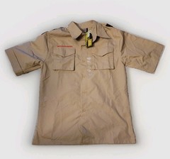 Boy Scouts of America Shirt Youth Large Tan Uniform Short Sleeve New With Tags