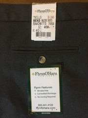 NEW Flynn O’Hara Gray Walking Shorts w/ Bishop Ireton Logo 40W