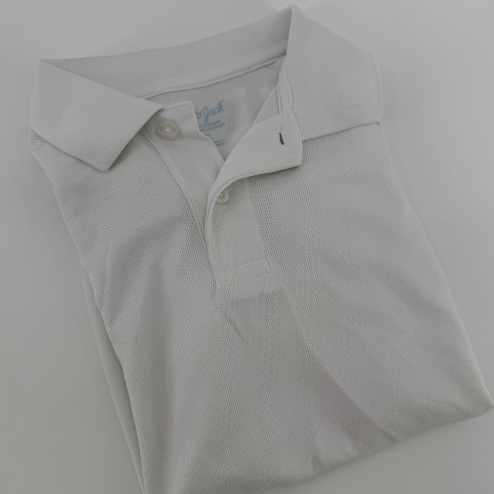 Cat and Jack Boys School Uniform Short Sleeve Polo Shirt White XL