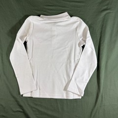 IZOD Girls White Long Sleeve Polo Shirt XS 6 6X School Uniform NWT