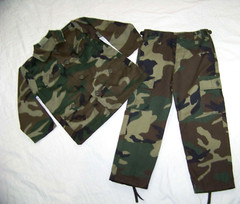 Kids Rothco B.D.U. Camo Shirt/Jacket & Cargo Pants – Size 4/6