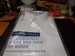 New French Toast School wear Boys Size 7 Short Sleeve Dress Shirt