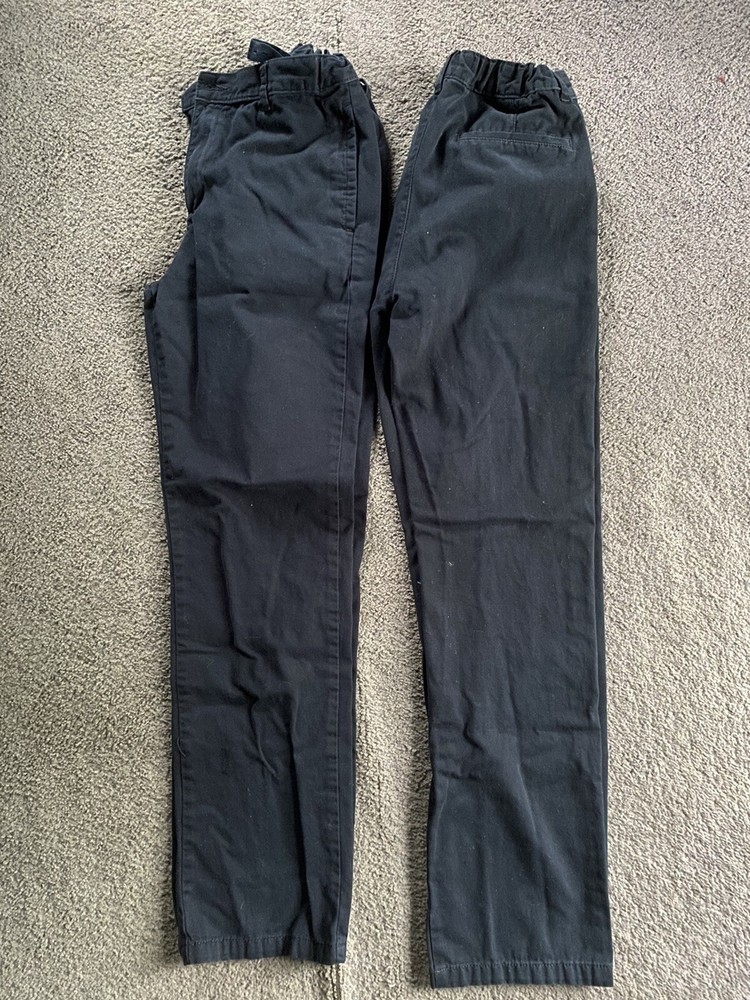 2 Pr Boys Navy school uniform pants-size 16R-