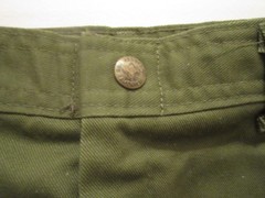VTG BSA Boy Scouts of America Uniform Shorts Youth 16 Green Elastic Waist EUC