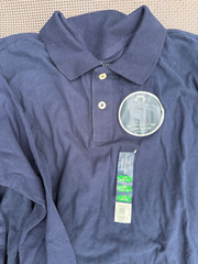 LOT of 3 Boys uniform FADED GLORY TATO Long sleeve Polo Shirts Sweatshirt 10-12