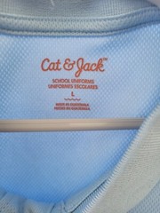Lot of 2 Boys Large (10) Cat & Jack Polo polos shirts uniform uniforms school