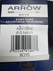 Boys Shorts School Uniform Navy Size 7 Arrow