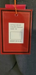 Gioberti Boys 3 Piece Grey Suit NWT Size 14 Reg