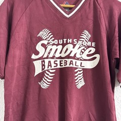 Majestic Burgundy South Shore Smoke Baseball Jersey XL Youth 2665