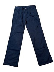 Chaps Boy’s Navy Blue Pleated Pants Size 10 Approved School Uniform Wear EUC