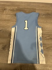 Jordan North Carolina Tar Heels Youth Basketball Jersey #1 – Size Youth Small