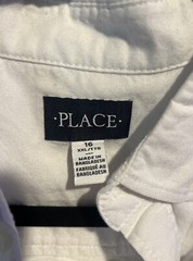 The Children’s Place Boy’s Uniform Button Up, White, XXL (16), 889705335088